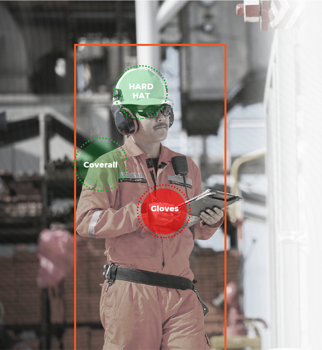 Workers in safety gear